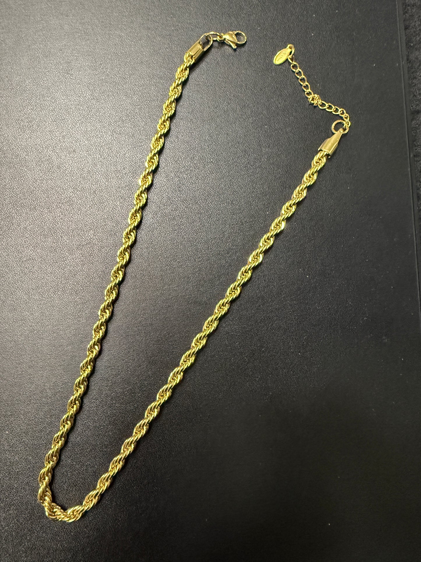 Collana Corda Acc 50cm 5mm oro