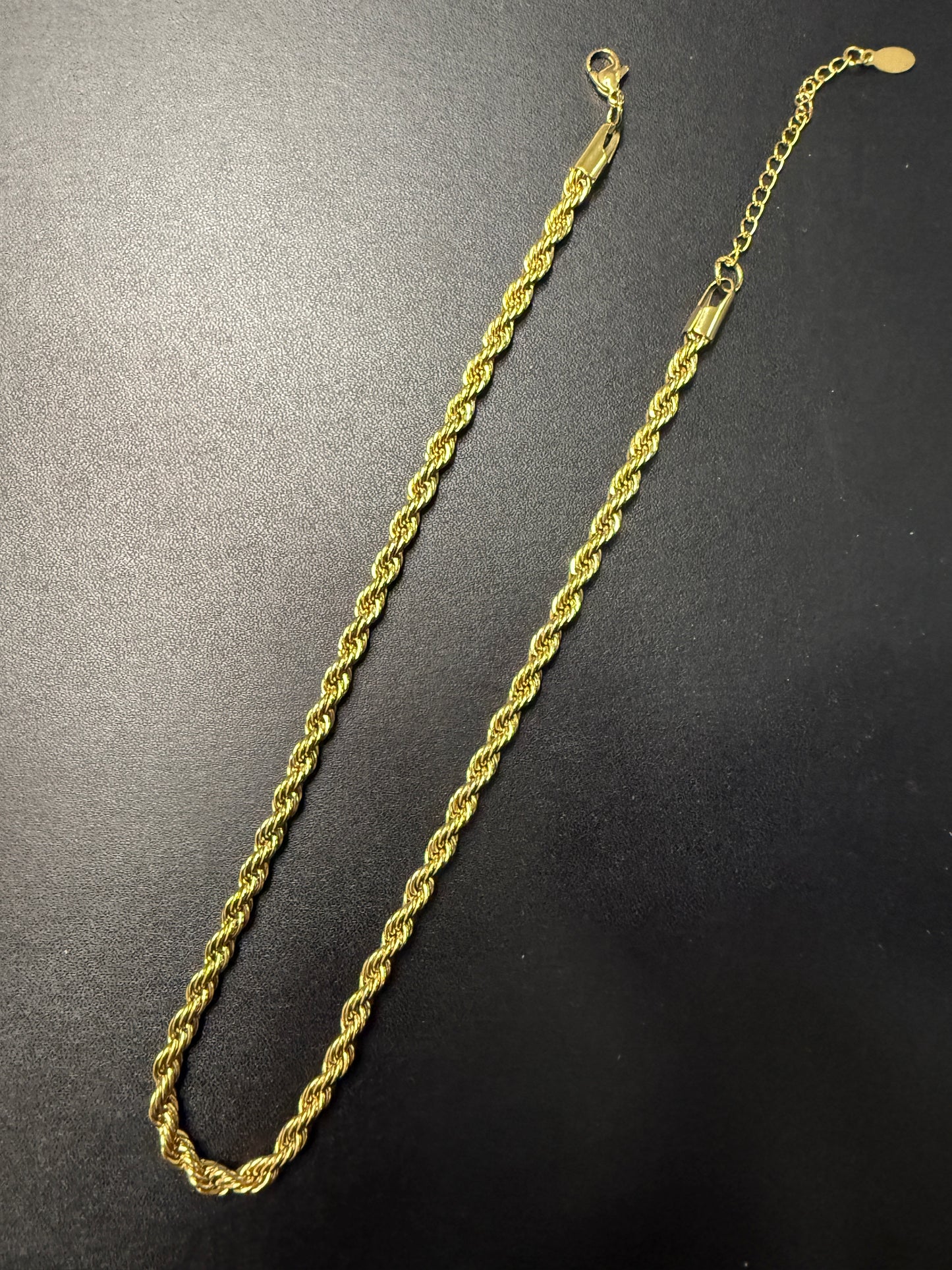 Collana Corda Acc 50cm 5mm oro