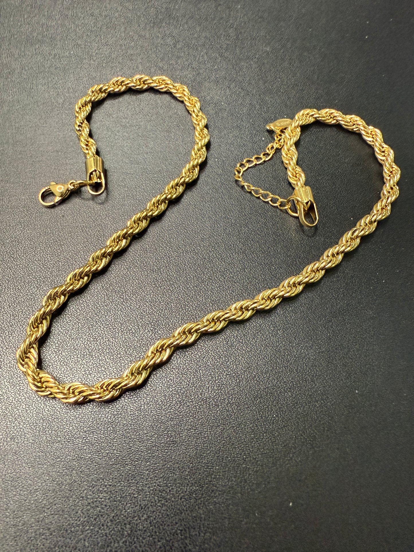 Collana Corda Acc 50cm 5mm oro