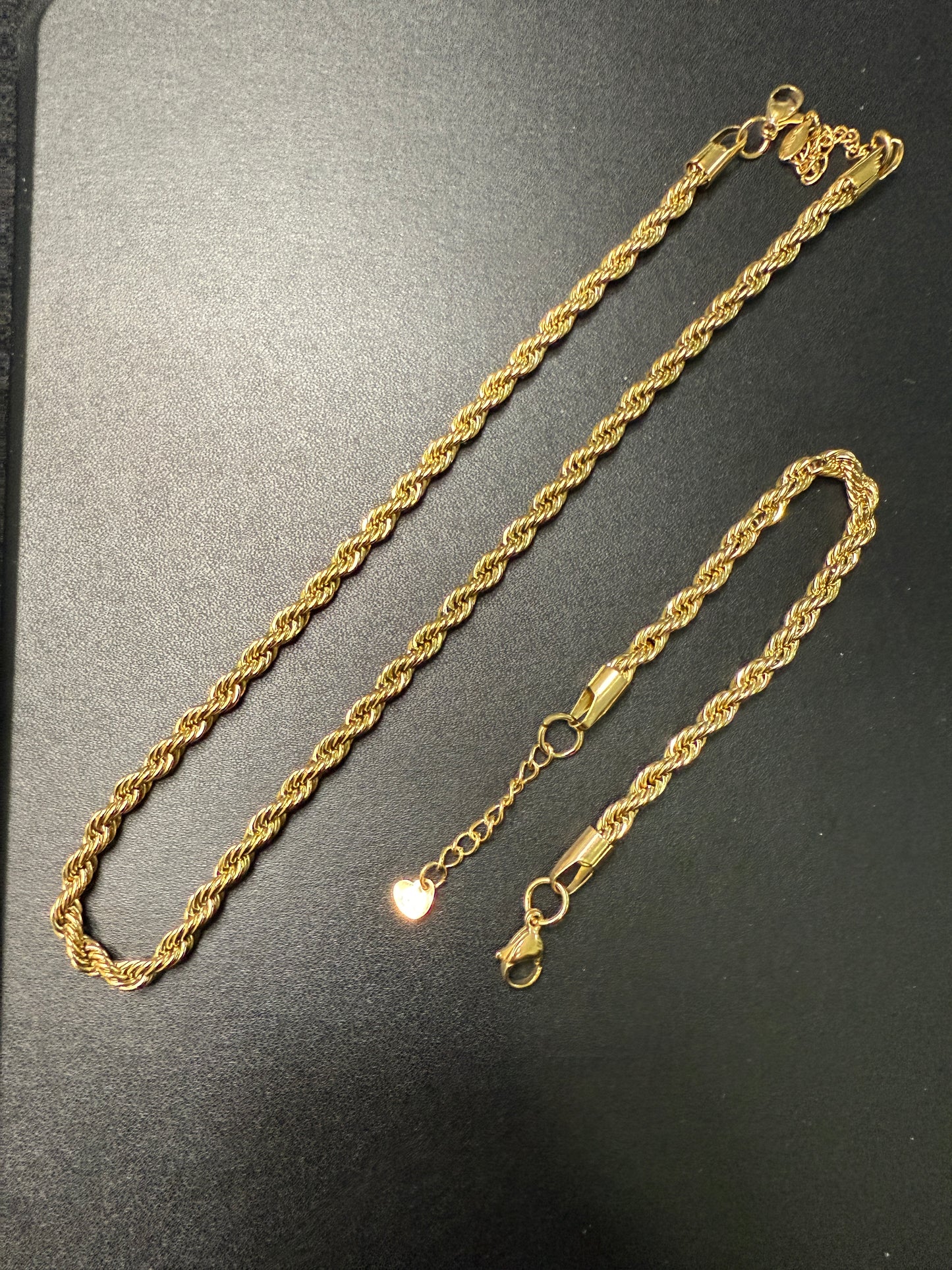 Collana Corda Acc 50cm 5mm oro